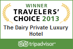 Winner Travellers' Choice 2012 Trip Advisor