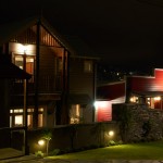 The Dairy Exterior at Night